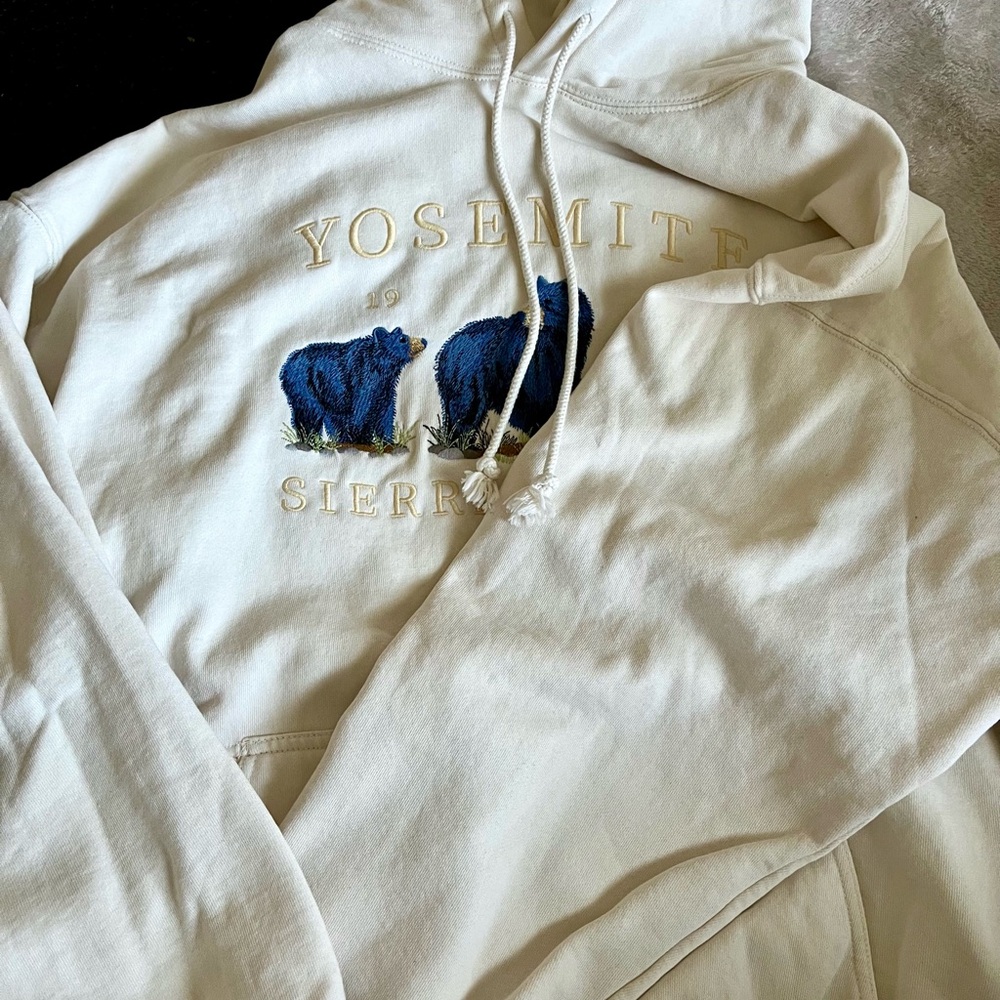Brandy Millville Yosemite Bear hoodie in cream never worn